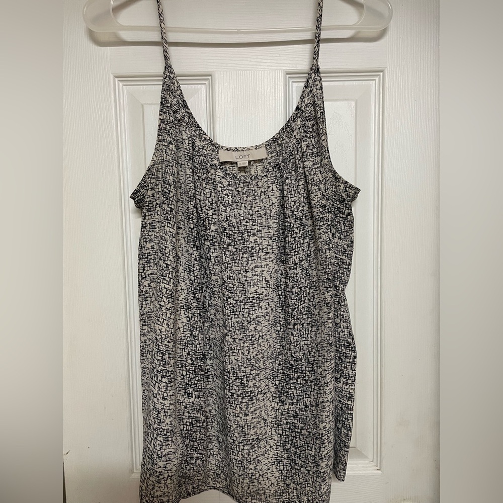 LOFT Monochrome Patterned Blouse
